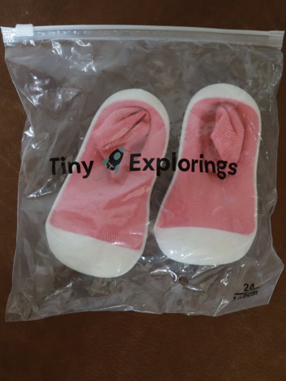 Pink Tiny Explorings Sock Shoes (sz 6)